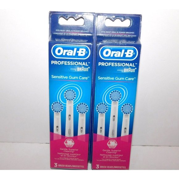 OralB Other 6 Oral B Sensitive Gum Care Replacement Brush Heads